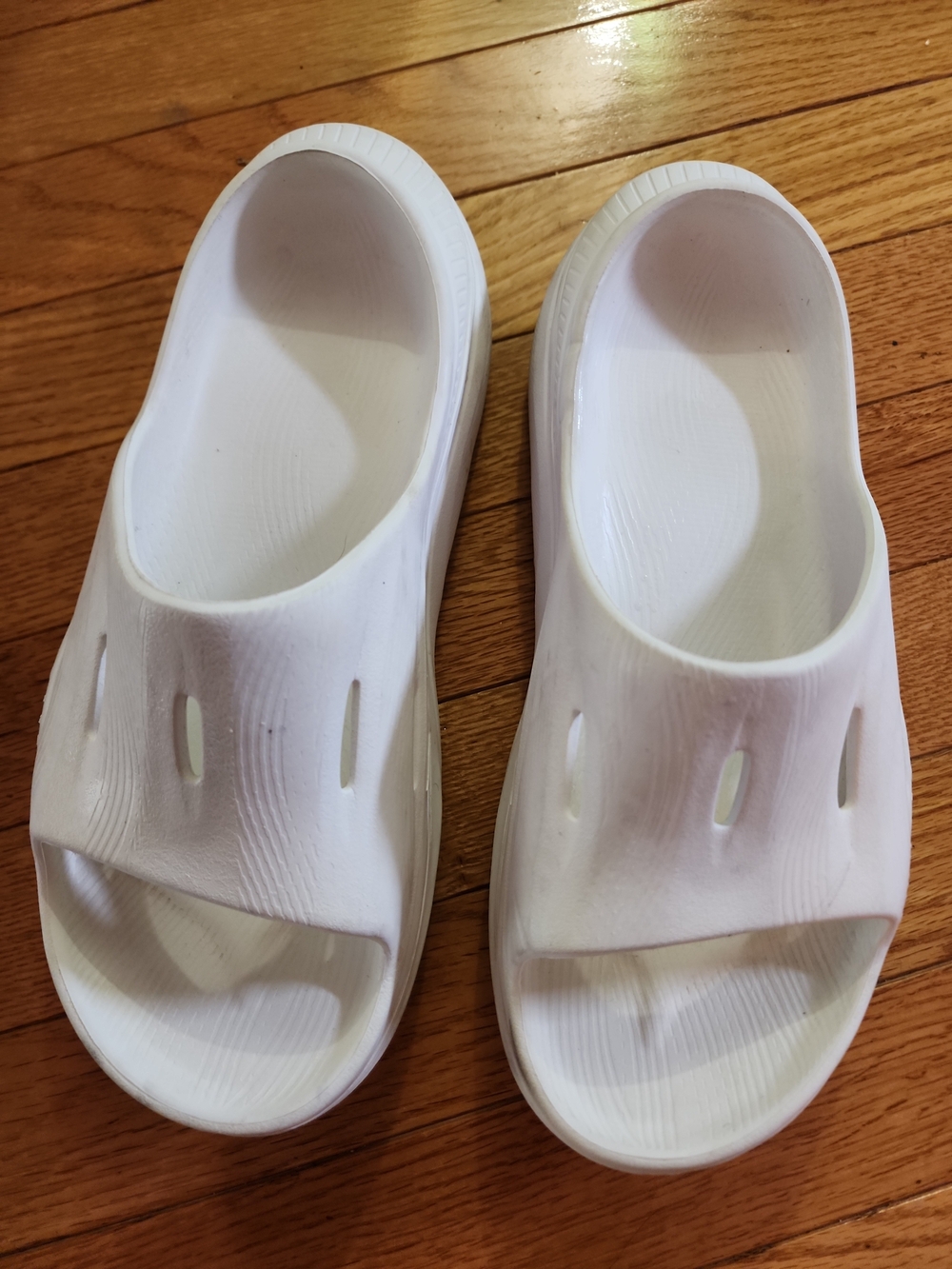 Hoka Ora Recovery 3 White Slide Sandals - Lightweight Comfort